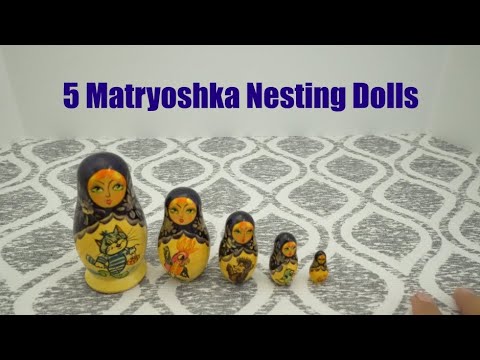 My Nesting Doll Collection #0029 – Russian Matryoshka Dolls (5 Dolls Total)