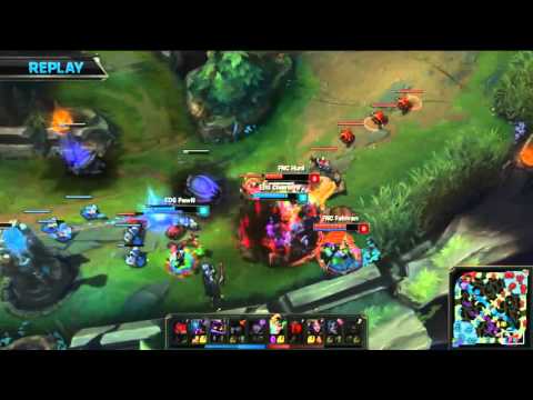FNC Febiven Leblanc Triple Kill against EDG | FNC vs EDG Quarter Finals