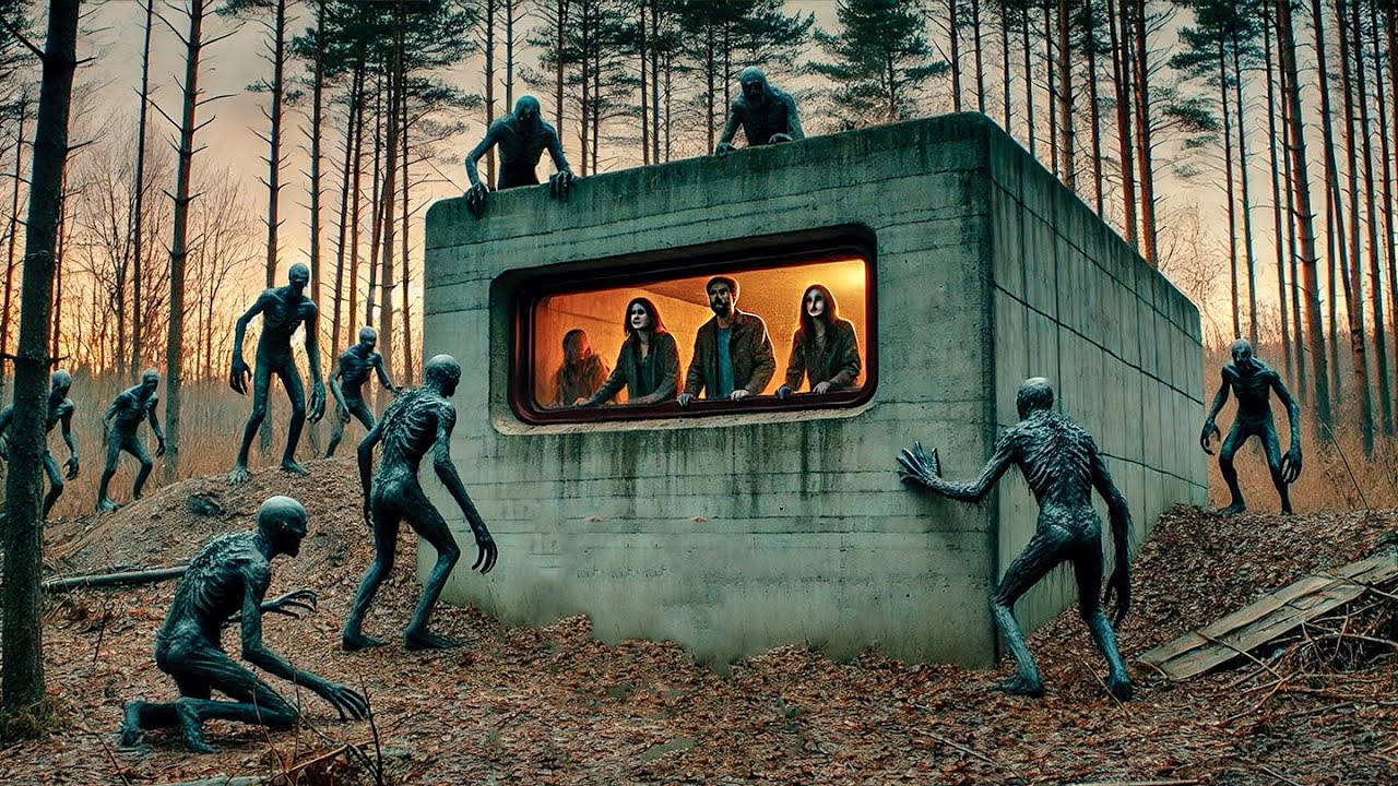 Criaturas da Noite Fazem Pessoas se Perderem na Floresta e Entrarem em Bunker Só Para Observa-los
