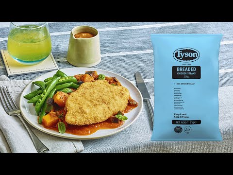 Tyson Breaded Chicken Steaks with Ratatouille Recipe