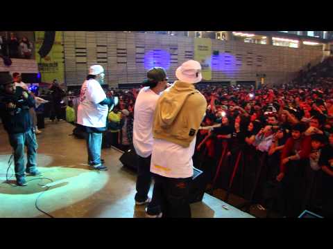 SAICOSUR FT. SHAAKI  (la ronda mas cabrona ) en vivo  el sur es hxc 2012