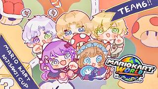 【#マリカにじさんじ杯 前日🏎️】チーム6の皆様と顔合わせ🎶＆合同練習です🙌 #マリオカートワールド w/卯月コウ、桜凛月、エクス・アルビオ、叢雲カゲツ【#エリーコニファー/#にじさんじ】