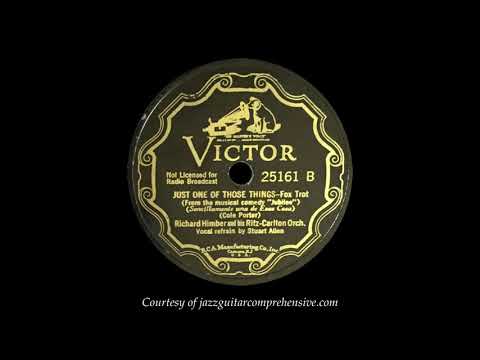 Richard Himber w/ Stuart Allen (1935) FIRST RECORDING [JUST ONE OF THOSE THINGS]