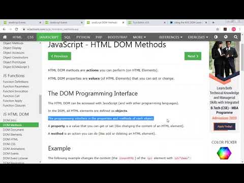 Wt Unit 3 Topic Java Script Html Dom