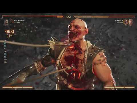 Mortal Kombat 1 Scorpion 40 Hit % 455 DAMAGE Mega Combo 💪