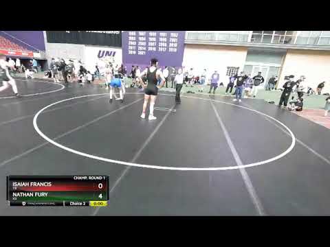 195 Lbs Champ. Round 1 - Nathan Fury, KS Vs Isaiah Francis, TX Cdfb