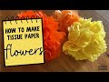 How To Make Tissue Paper Marigolds For Easy Day Of The Dead DIY Decorations