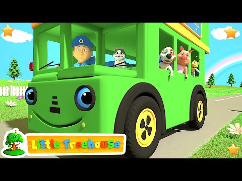 Green Wheels on the Bus | Kindergarten Nursery Rhymes & Songs for Kids Green Wheels on the Bus | Kindergarten Nursery Rhymes & Songs for Kids