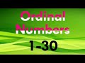 Learn Ordinal Numbers 1 to 30 |Ordinal Numbers 1 to 30| Ordinal Numbers 1st To 30th |1 To 30 Ordinal