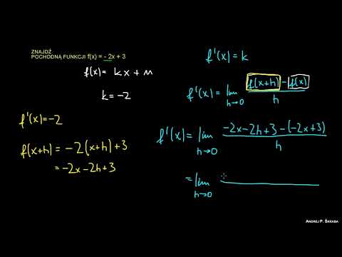 Pochodna z definicji 2