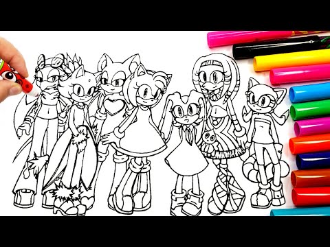 Sonic Girls Team - Coloring Pages NEW Sonic 3 Tobu - Infectious [NCS Release]