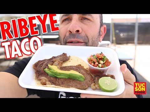 RIBEYE TACO at Taqueria El Cuate in Tucson, AZ! This...