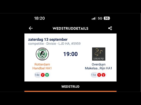 Rotterdam handbal HA1 / Leidsche Rijn HA1