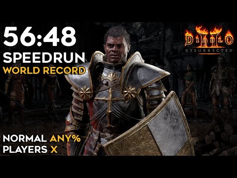 INSANE GEAR! NEW PALADIN SPEEDRUN WORLD RECORD - 56:48 IGT | 59:05 RTA | DIABLO 2 RESURRECTED