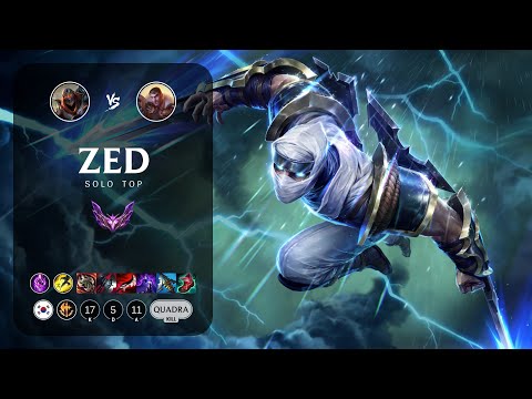 Zed Top vs Jayce - KR Master Patch 13.13