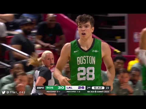 Hugo Gonzalez Highlights vs Los Angeles Lakers (13 pts, 5 reb, 2 ast) | 2025 NBA Summer League