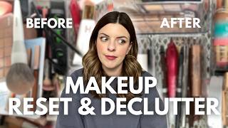 HUGE Makeup Declutter 2025 | Organize & Reset With Me! *relaxing*