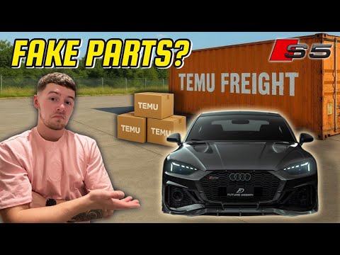 REBUILDING MY WRECKED AUDI S5 WITH PARTS FROM TEMU!
