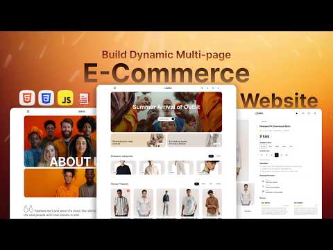 Create A Ecommerce Website Using Html Css And Javascript