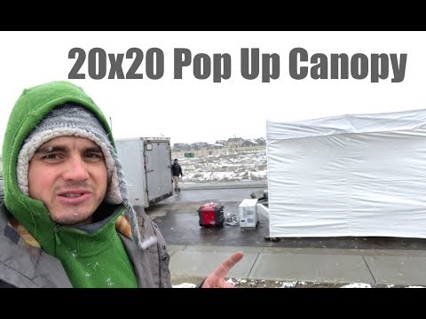 20x20 Pop Up Canopy - First Time Setting One Up