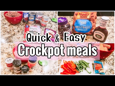 DUMP & GO CROCKPOT MEALS FOR BUSY MOMS/WHAT’S FOR DINNER/EASY SLOW COOKER MEALS