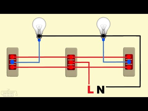 Two way switch wiring practical video
