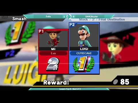 Sink or Swim 50 Losers Top 8 - Felix (Fox/Mii Fighter) vs SAK|Skylar (Luigi)