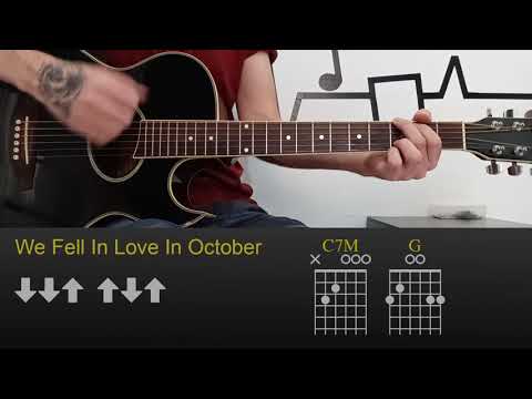 Girl in Red - We Fell in Love in October | Easy Guitar Lesson Tutorial with Chords/Tabs and Rhythm