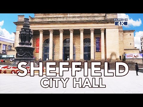 SHEFFIELD CITY HALL, Barkers Pool, Sheffield City Centre, Yorkshire, England