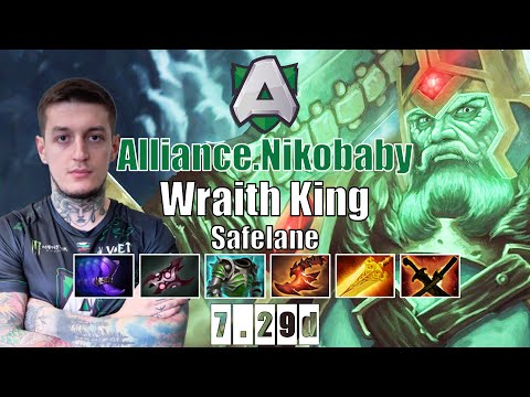 Wraith King Safelane | Alliance.Nikobaby | YOU NEED TO BE LIKE A SHARK | 7.29d Gameplay Highlights