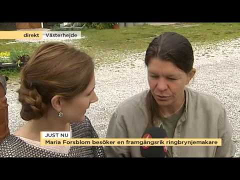 Maria Forsblom får lära sig bygga en ringbrynja - Nyhetsmorgon (TV4)