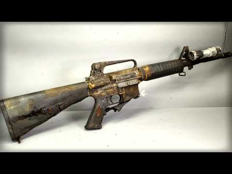 Restoring a police Colt AR-15 with Fire Damage, (test firing). #restoration