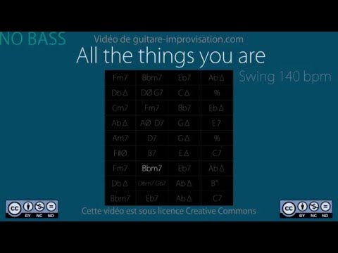 All The Things You Are (swing 140 bpm) - NO BASS