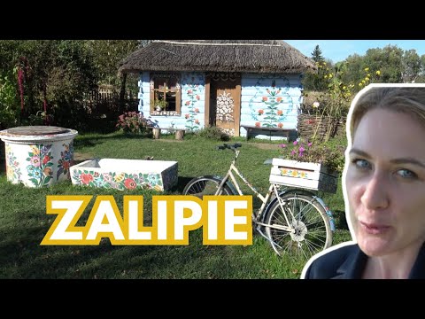 ZALIPIE - the village of houses painted in flowers (Poland)