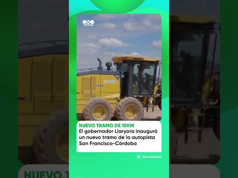 Llaryora inauguró un nuevo tramo de la autopista San Francisco-Córdoba y cuestionó las retenciones