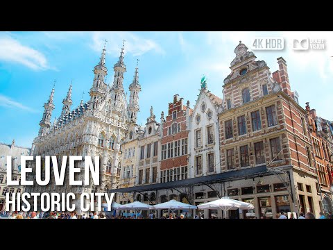 Leuven Historic Centre, University Student City - 🇧🇪 Belgium [4K HDR] Walking Tour