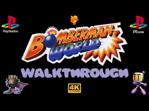 Bomberman World (US) (1998) Walkthrough (Normal Game) - PS1/DuckStation 4K-UHD