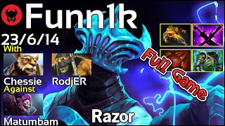 Funn1k plays Razor!!! Dota 2 Full Game 7.20