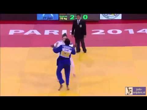 Judo 2014 Grand Slam Paris: Berger (FRA) - Bernabeu (ESP) [-70kg]