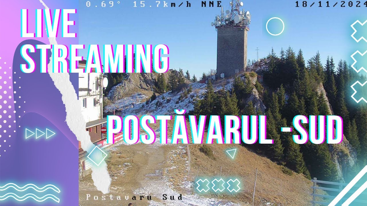 Live webcam view of Panorámica de la Cima de Postăvaru