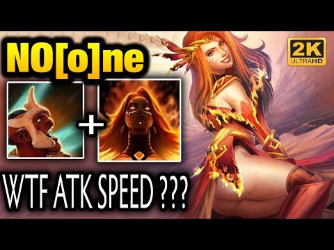 NoOne Lina + Battle Trance Crazy Fast Attack Speed Dota 2