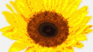 cross stitch world - sunflower