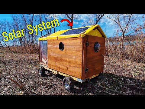UPGRADING The Drivable Cabin Camper - Full Solar Build + Overnight Adventure