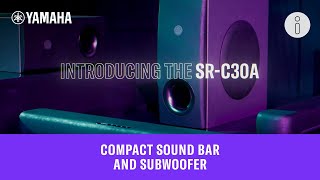 Video thumbnail for SR-C30A Compact Sound Bar and Subwoofer | Small Sound Bar with BASS! by Yamaha Music USA