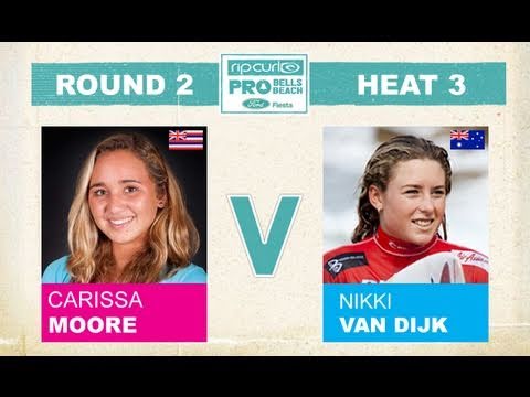 Round 2, Heat 3 - Carissa Moore vs Nikki Van Dijk