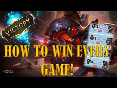 HOW TO WIN EVERY GAME IN LEAGUE OF LEGENDS! [6.17] [DIAMOND]