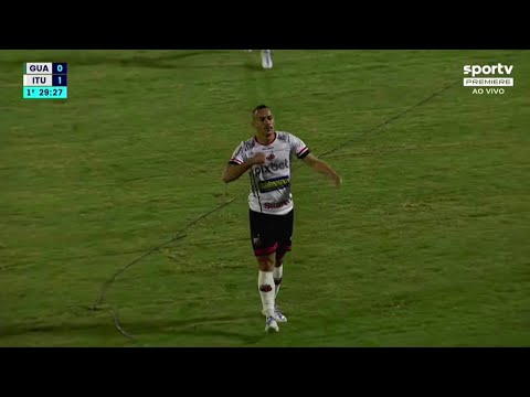 Gol de Rafael Elias - Guarani 0x2 Ituano - Brasileirão Série B 2022 - 29/06/2022 HD 720p 60fps