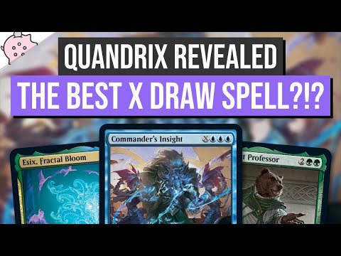 Is This The Best X Draw Spell Ever? | All Quandrix Precon C21 Spoilers | Strixhaven | Commander EDH