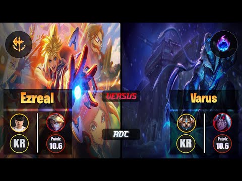 Clid EZREAL (ADC) [Conqueror] VS VARUS - Challenger KR Patch 10.6
