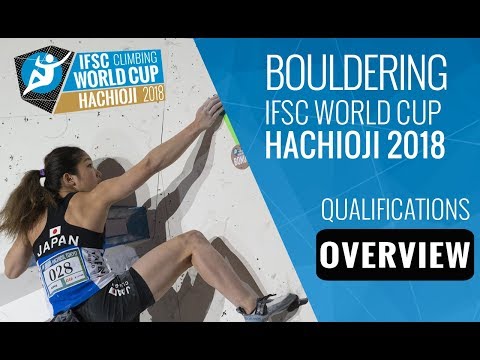 IFSC Climbing World Cup Hachioji 2018 - Bouldering Qualifications Overview
